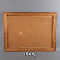 Still Life Painting of Fruits Oil on Canvas Wooden Frame Signed Bazzi 1940s