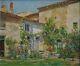Sunny Flowered Garden House. Yvon Dieulafe (1903-1990). Saint Gilles Croix Vie
