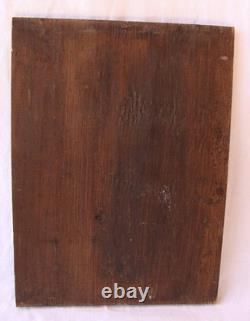 Superb 19th-Century Oil Painting on Wood – Antique Collectible Art