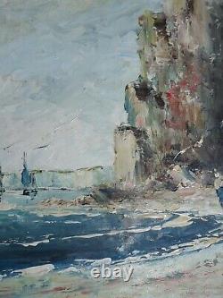 Superb Antique Original Oil Painting Marine by Pierre Arnaud (1912-)