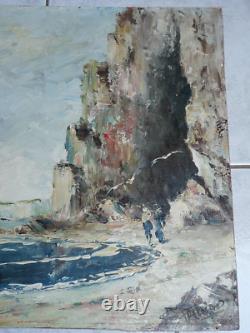 Superb Antique Original Oil Painting Marine by Pierre Arnaud (1912-)