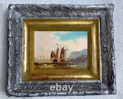 Superb Pair Of Marine Paintings, Signed, Xixth