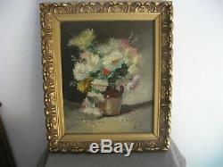 Superb Picture Old, Oil On Canvas With Beautiful Wood Frame Signed