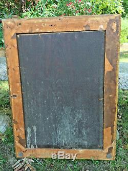 Superb Table In Wood And Mahogany Mare School Oil On Panel Barbizon