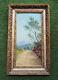 Superb Oil On Wood Provençal Landscape Signed Berry Framed Painting Circa 1880