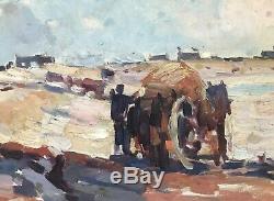 Sydney Lough Thompson Table Hst Painting 1930 Marine Seaside Concarneau