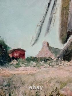 TABLEAU - Old HST Wooden Mill Signed (Ernest Fillemont 1951 - BELGIAN)