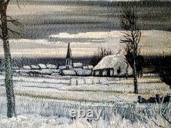 TABLEAU - Old HST Wooden Mill Signed (Ernest Fillemont 1951 - BELGIAN)