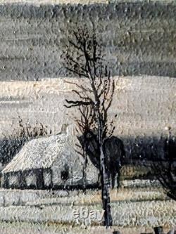 TABLEAU - Old HST Wooden Mill Signed (Ernest Fillemont 1951 - BELGIAN)