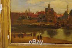 Table 19th View Of Delft Holland Netherlands Vermmeer On Wood