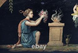 Table Ancient Oil Raphael Poggi Scene Neo Pompeian Type Pompei XIX Frame