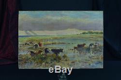 Table Cows Former Seafront Arcachon Cap Ferret 19th Gaston Guignard