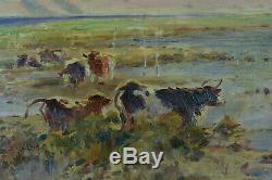 Table Cows Former Seafront Arcachon Cap Ferret 19th Gaston Guignard