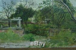 Table Former Eugène Chaperon Landscape Rosny Bustling Waterloo History 1881 X 2