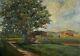 Table Former Oil Landscape Gisy Nobles In Yonne Impressionism 1900