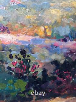 Table HSP Marine and Landscape of Pine Forest Double-Sided Gabriel DESCHAMPS (1919-2011)
