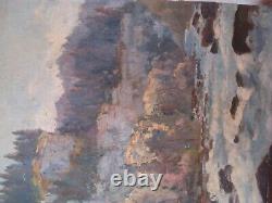 Table Henri Chapatte (1918-1997) Oil On Panel Gorges Du Doubs Signed