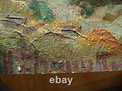 Table Henri Chapatte (1918-1997) Oil On Panel Gorges Du Doubs Signed