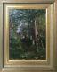 Table Hst/p Landscape Of Undergrowth, Forest Xix Signed Dupont With Frame