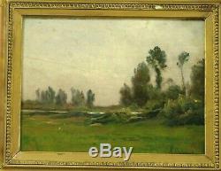 Table Late 19th Armand Auguste Balouzet Landscape With River