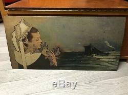 Table Oil Painting Old Breton, The Topeze, Mucha