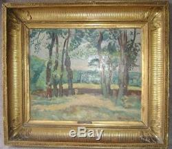 Table, Old, Landscape With Trees, Lucien Mainssieux