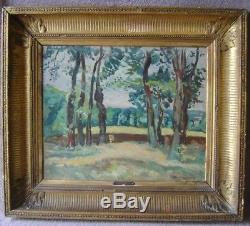 Table, Old, Landscape With Trees, Lucien Mainssieux