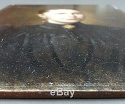 Table Old Woman Pin Antique Painting Oil Painting Old Dipinto