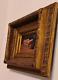 Table, Old Wooden/plaster Golden Frame + Vintage Oil Painting On Canvas