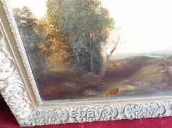 Table On Wood Panel Of The 18th Siecle