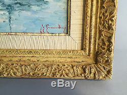 Table / Painting / Oil On Panel Of Guy Legendre Very Well Framed