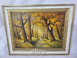 Table Signed By J. Izarie River. Under Animated Wood. Oil Painting On Canvas