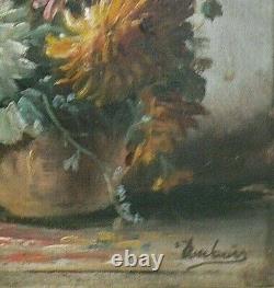 Table XIX Bouquet Of Flower Signe Dubois Oil On Wood 22 X 16 CM