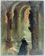 Tableau Beginning 20th Century. Paul-henry Lafon, Quiberon, Morbihan, Breton Woman In Prayer