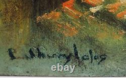 Tableau Beginning 20th century. Paul-Henry Lafon, Quiberon, Morbihan, Breton Woman in Prayer