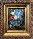 Tableau Hsp Still Life With Wildflowers Xixth Century Signed Bournay + Frame