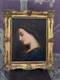Tableau Of The Virgin Mary, Oil Painting On Wood. No Signature.