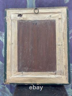 Tableau of the Virgin Mary, oil painting on wood. No signature.