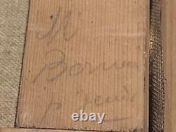 Tableau signed by Roger JAMMES Landscape Undergrowth. Oil painting on canvas