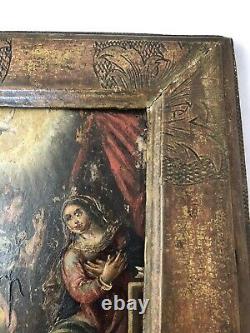 The Annonciation Painting 17th Century - Frame