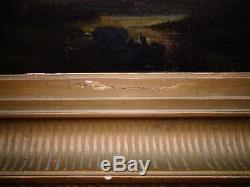 To Have! Painting Oil S / Wood Xixeme, School Of Barbizon Daubigny, Harpignies