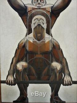 Two Weightlifters, Jean Lamorlette (1923-2014), Bodybuilding, Weight Lifting