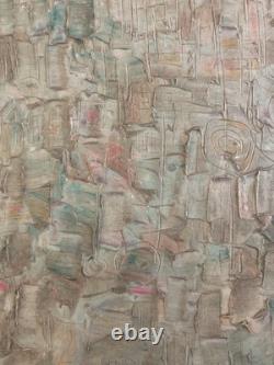 Very Beautiful Abstract Painting Patrick Boudon Oil Wood Abstract Abstraction Art