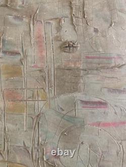 Very Beautiful Abstract Painting Patrick Boudon Oil Wood Abstract Abstraction Art