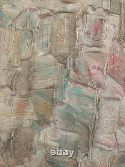 Very Beautiful Abstract Painting Patrick Boudon Oil Wood Abstract Abstraction Art