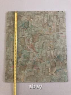 Very Beautiful Abstract Painting Patrick Boudon Oil Wood Abstract Abstraction Art