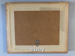 Very Beautiful Oil Painting on Cardboard Mediterranean Sea Corsica 1950 Carbonell