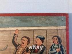 Very Beautiful Oil Painting on Wood Ex Voto Art 1866 Italy Catholic Copy