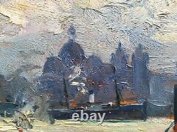 Very Beautiful Painting Jean-baptiste Roubaud Marseille Major Port Impressionism