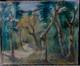 Very Beautiful Oil Landscape Undergrowth, Signed, Post-impressionism
